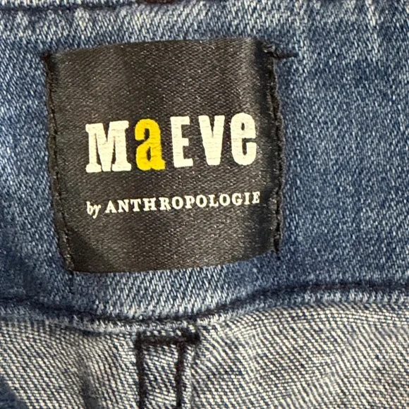 Maeve Anthropologie The Colette Crop High-Rise Wide-Leg Jeans ~ 27 - Picture 6 of 13